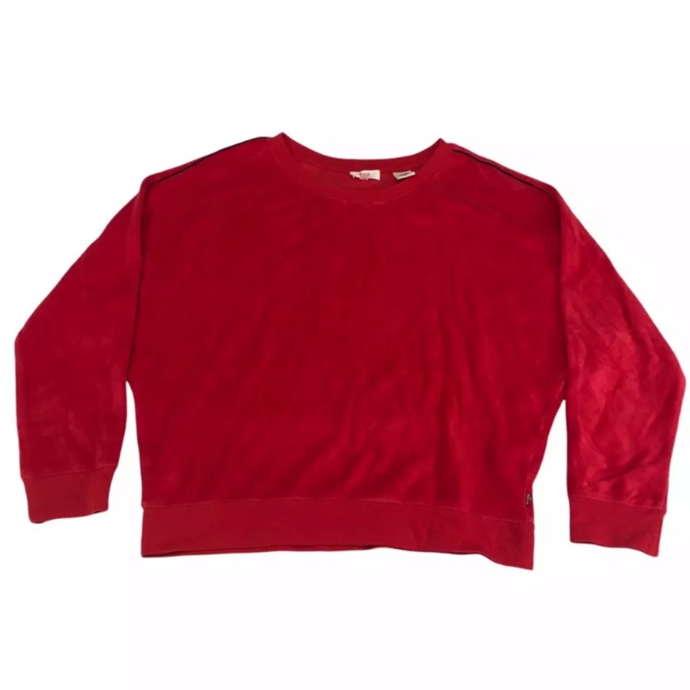 Levis Women's Blouse Red Dolman Sleeve Crew Neck M New